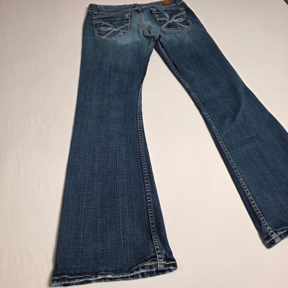 BKE Sabrina Bootcut Jeans Womens 30" Blue Medium Wash Stretch Low Rise Denim - Picture 9 of 13